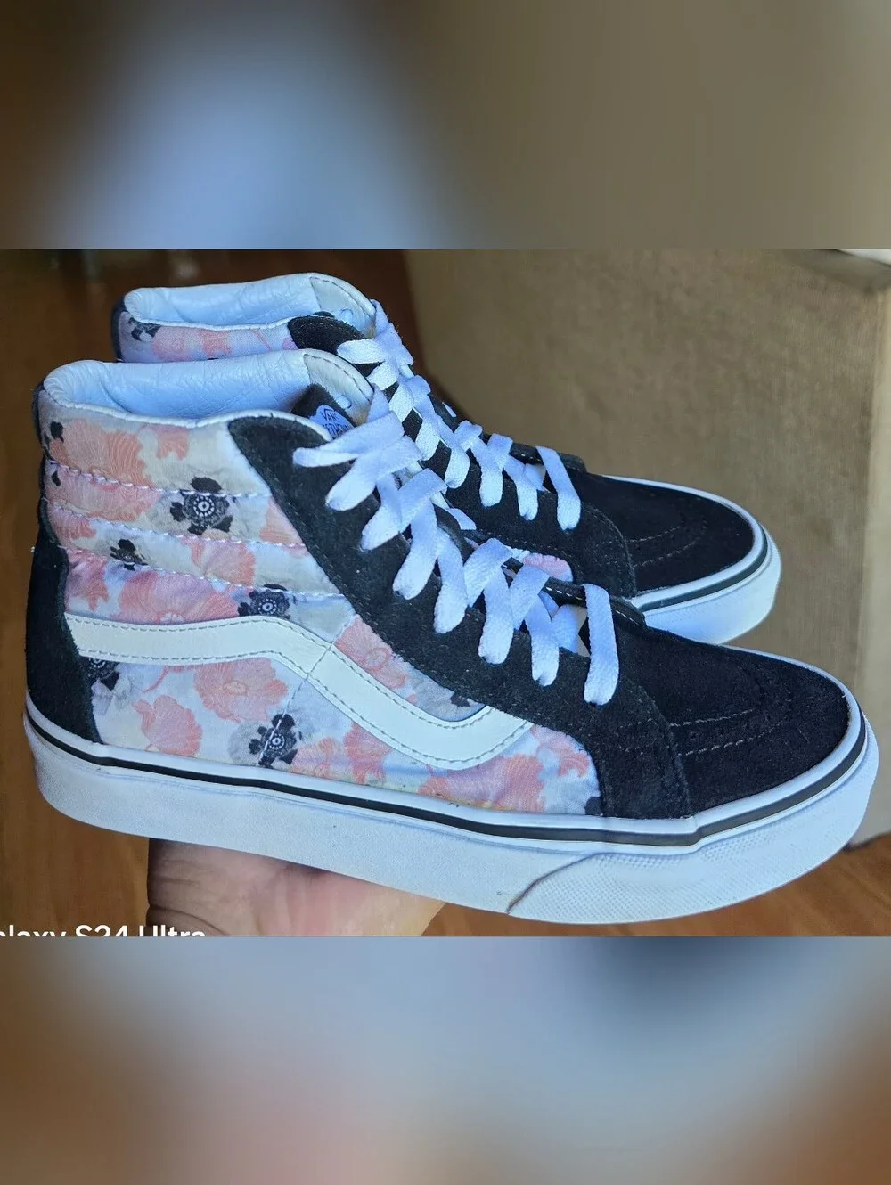 Sz 4.5 Men's/6.0 Women's VANS SK8-HI REISSUE California Poppy